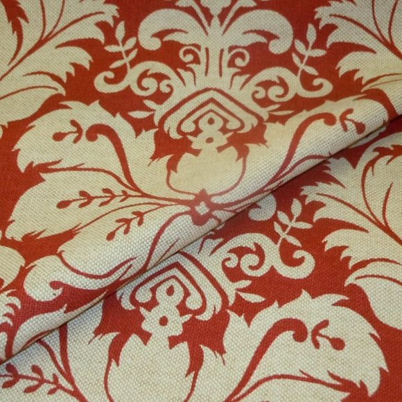 Lacefield Designs Charlotte Damask in Sangria Fabric - Picture 3 of 5